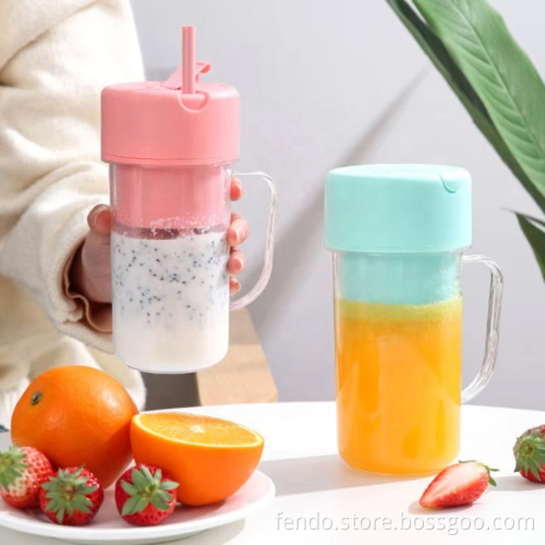 3.7V Rechargeable Portable Electric Vacuum Blender Juice Maker 420ml